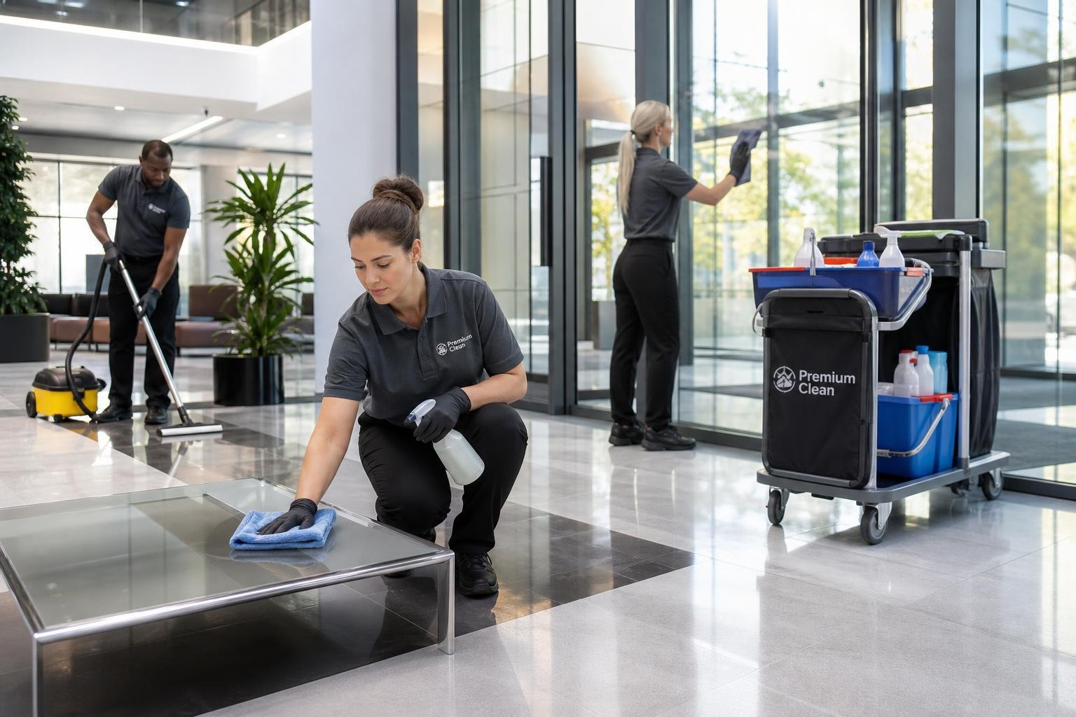 Commercial building and common area cleaning in Los Angeles